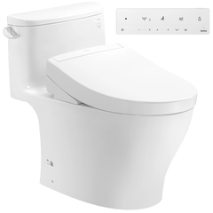 Bồn cầu một khối TOTO MS887CRW25 kèm nắp rửa điện tử WASHLET dòng S5 - TCF34461GAA