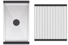 Chậu rửa nhỏ Hafele 567.24.494 và Cuộn lưới kim loại Hafele 567.25.830