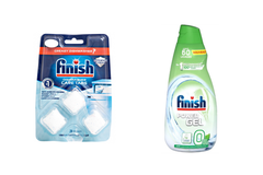 Combo Gel Rửa Bát Finish Eco 0% Gel 900ml FVEG900RG và Viên vệ sinh máy rửa chén Finish vỉ 3 viên VVSM FVVS3RG