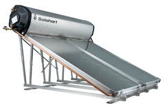 Nhân bản từ Máy nước nóng năng lượng mặt trời Solahart Premium 300L MBC chịu áp lắp mái bằng + chân khung