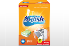 Viên rửa bát Sofish 50 viên Maximum 50v