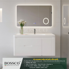 Tủ lavabo Bossco BC–C03T màu trắng