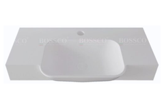 Chậu lavabo Bossco BC-LC10050TKS màu trắng kim sa