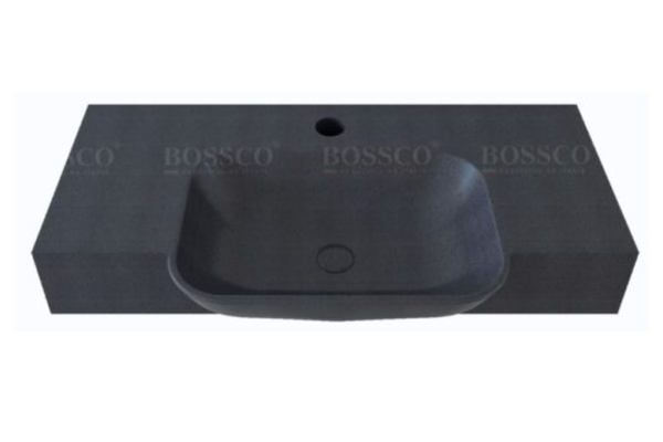 Chậu lavabo Bossco BC-LC10050XĐ màu xám đen