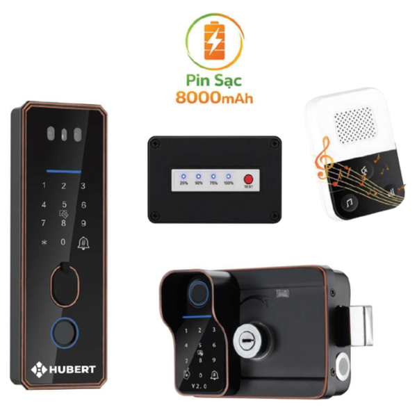 Khóa điện tử Hubert HB CCI5F TITAN EU pin 8000mah