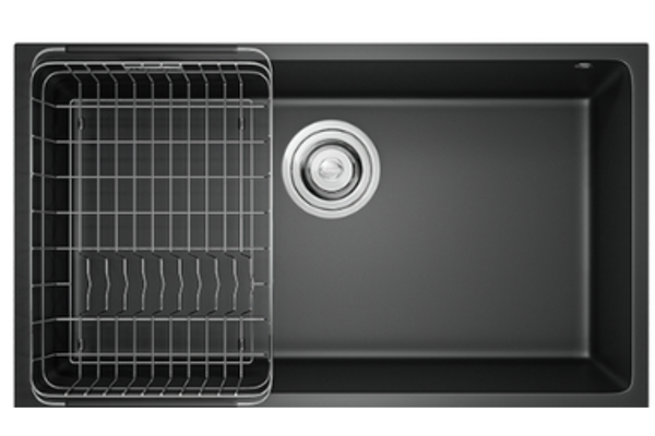 Chậu rửa bát Konox Granite Sink Ruvita 680 Black