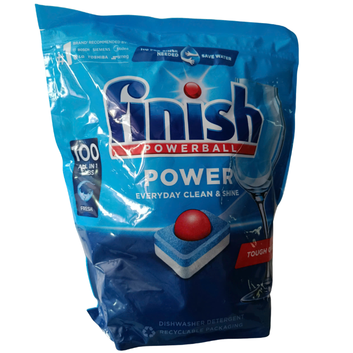 Viên rửa bát Finish 11158R Power All in 1 túi 100 viên