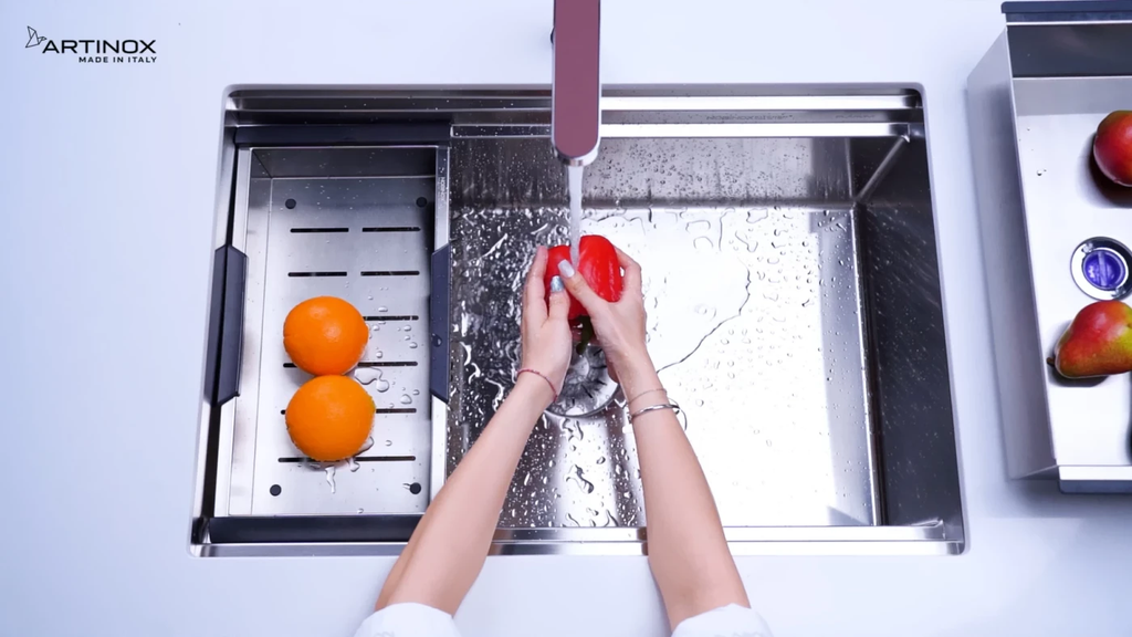 Chậu rửa chén Artinox TITANIUM NA875U 1 hộc