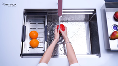 Chậu rửa chén Artinox TITANIUM NA875U 1 hộc