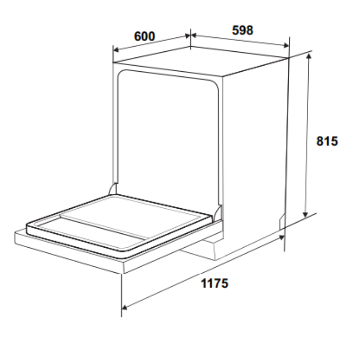 Máy rửa chén Hafele HDW-B6054B 538.21.362