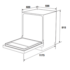 Máy rửa chén Hafele HDW-B6054B 538.21.362