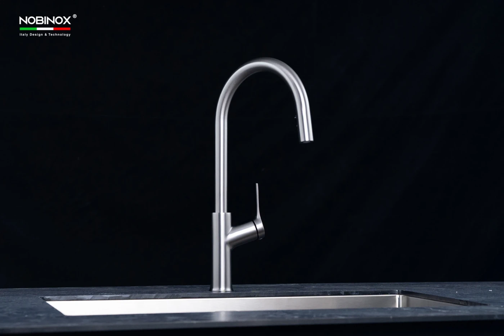 Vòi rửa chén Nobinox FORTE NX887 nóng lạnh