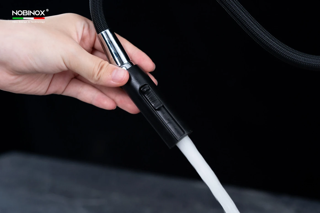 Vòi rửa chén Nobinox FORTE NX887 nóng lạnh