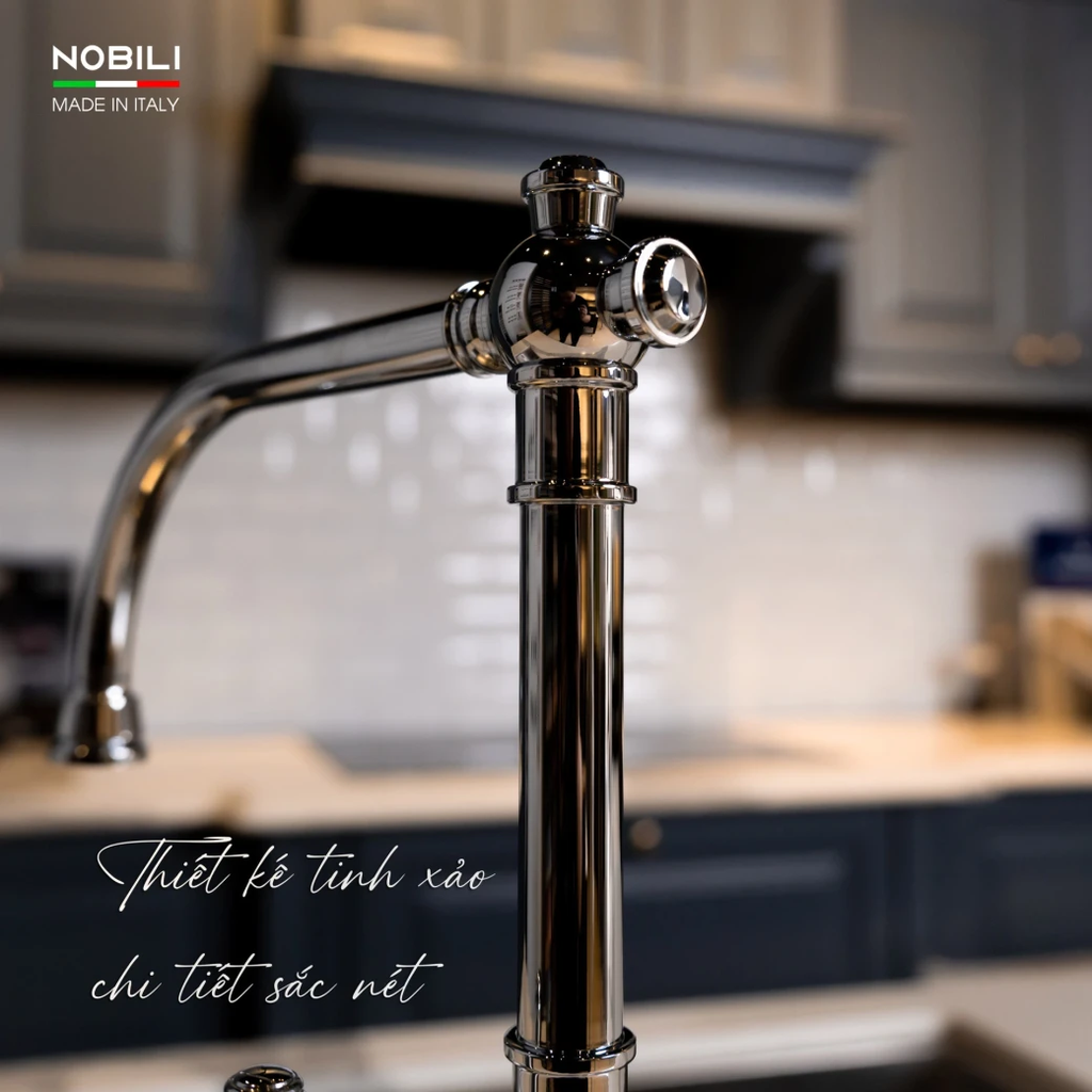 Vòi rửa chén Nobili CHARLIE NB254 tân cổ điển nóng lạnh