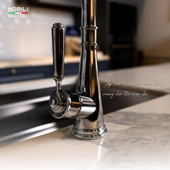 Vòi rửa chén Nobili CHARLIE NB254 tân cổ điển nóng lạnh