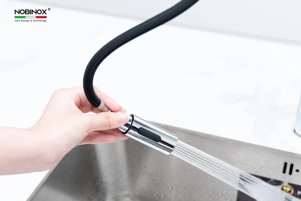 Vòi rửa chén Nobinox LOFT NX533 nóng lạnh