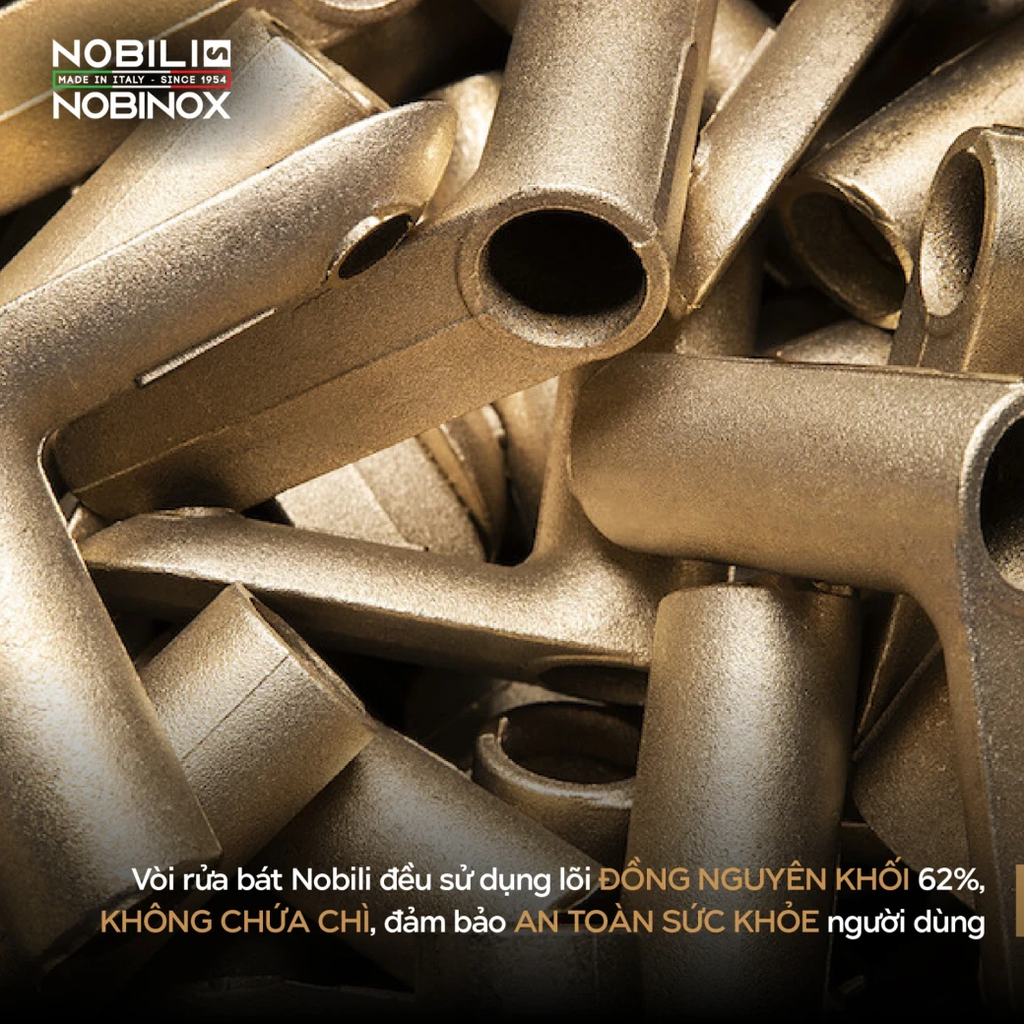 Vòi rửa chén Nobili CHARLIE NB254 tân cổ điển nóng lạnh