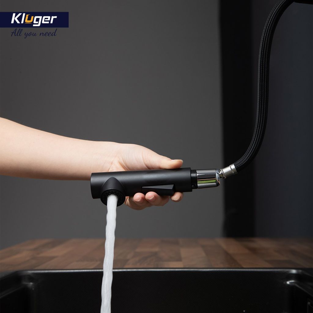 Vòi rửa bát dây rút Kluger KLF0001B