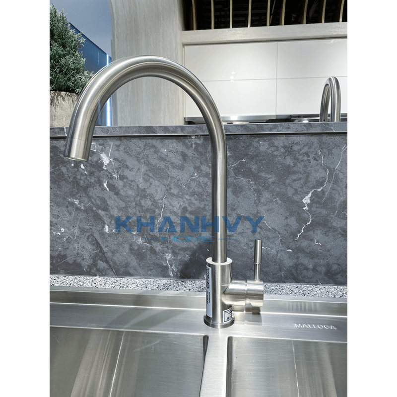 Vòi rửa chén Malloca K569-SN Inox 304 ECO