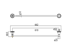 Thanh treo khăn tắm American Standard WF-0293