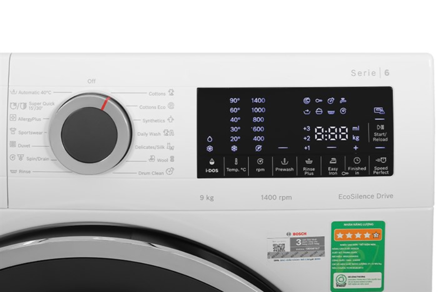 Máy giặt Bosch WGG244A0SG 9kg- Serie 6