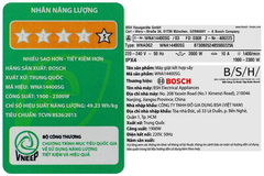 Máy giặt sấy quần áo Bosch WNA14400SG 9kg/6kg Serie 4