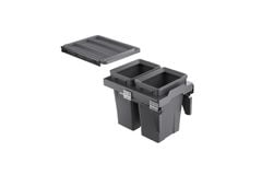 Thùng rác đôi âm tủ Grandx XW.D40