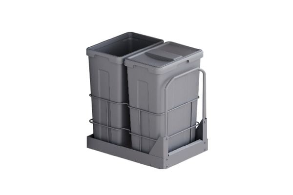 Thùng rác đôi âm tủ Grandx XW.D40M