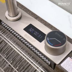 Chậu rửa chén Bossco BC-A8252NKS 1 hộc, 2 phím đa năng