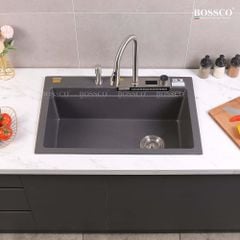 Chậu rửa chén Bossco BC-A8252XĐ 1 hộc, 2 phím đa năng