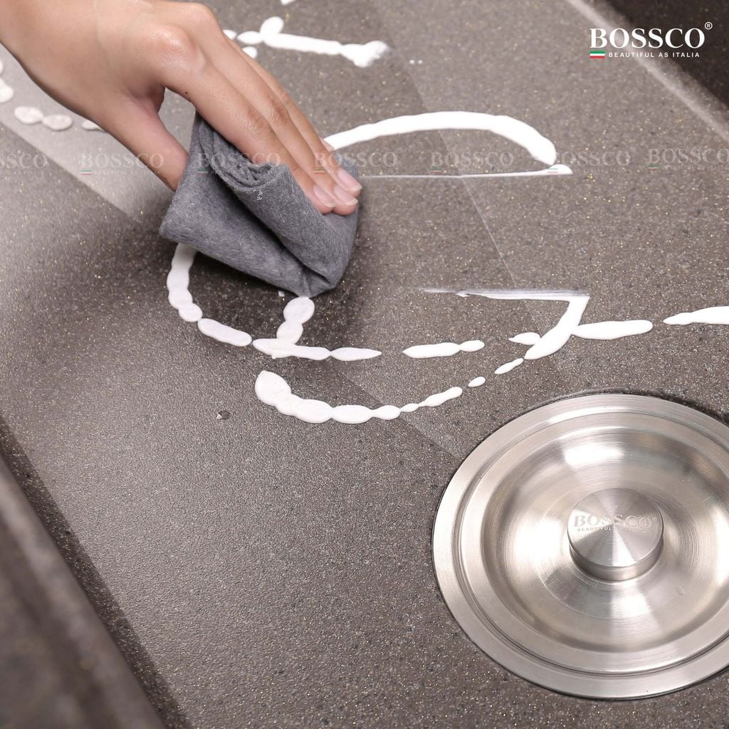 Chậu rửa chén Bossco BC-B10052NKS 1 hộc nâu kim sa