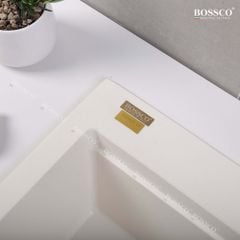 Chậu rửa chén Bossco BC-B10052TKS 1 hộc trắng kim sa