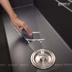 Chậu rửa chén Bossco BC-B10052XĐ 1 hộc xám đen