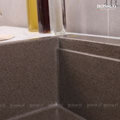 Chậu rửa chén Bossco BC-B8252NKS 1 hộc nâu kim sa