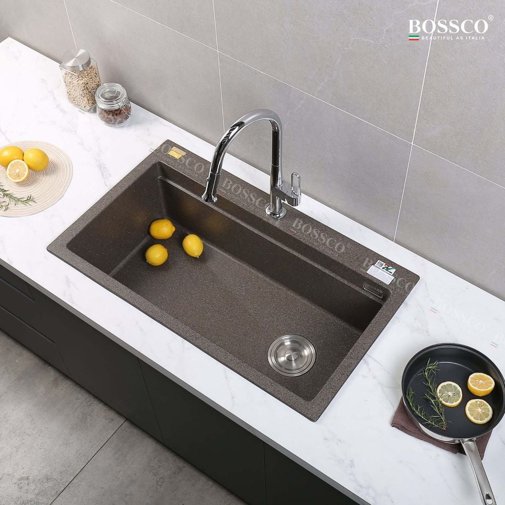 Chậu rửa chén Bossco BC-B9052NKS 1 hộc