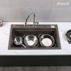 Chậu rửa chén Bossco BC-B9052NKS 1 hộc