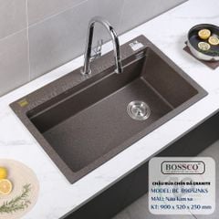 Chậu rửa chén Bossco BC-B9052NKS 1 hộc
