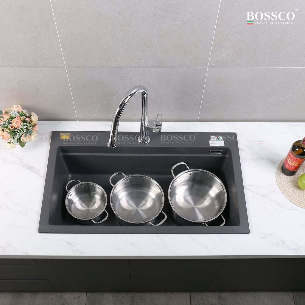 Chậu rửa chén Bossco BC-B9052XĐ 1 hộc