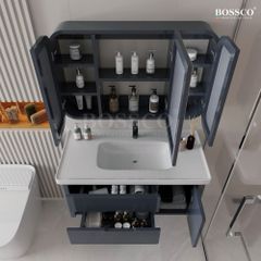 Tủ lavabo Bossco BC-C01X xám đậm