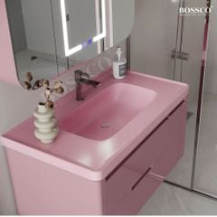 Tủ lavabo Bossco BC-C02H màu hồng