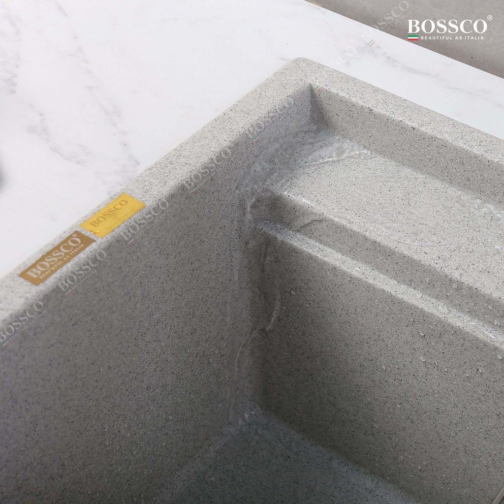 Chậu rửa chén Bossco BC-D8652XKS 1 hộc xám kim sa