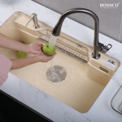 Chậu rửa chén Bossco BC-G9050KKS 1 hộc bo góc