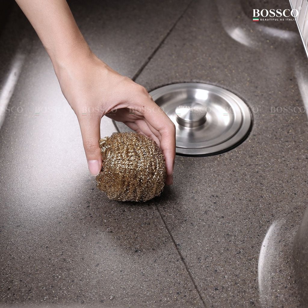 Chậu rửa chén Bossco BC-G9050NKS 1 hộc bo góc