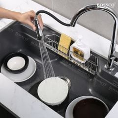 Chậu rửa chén Bossco BC-G9050XĐ 1 hộc bo góc