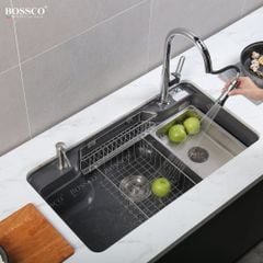 Chậu rửa chén Bossco BC-G9050XĐ 1 hộc bo góc