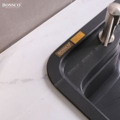 Chậu rửa chén Bossco BC-G9050XĐ 1 hộc bo góc