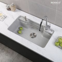 Chậu rửa chén Bossco BC-G9050XKS 1 hộc bo góc