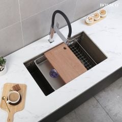 Chậu rửa chén  Bossco BC-ST8046NKS 1 hộc