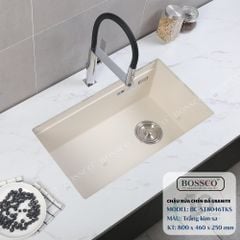 Chậu rửa chén Bossco BC-ST8046TKS 1 hộc