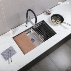 Chậu rửa chén  Bossco BC-ST8046XĐ 1 hộc